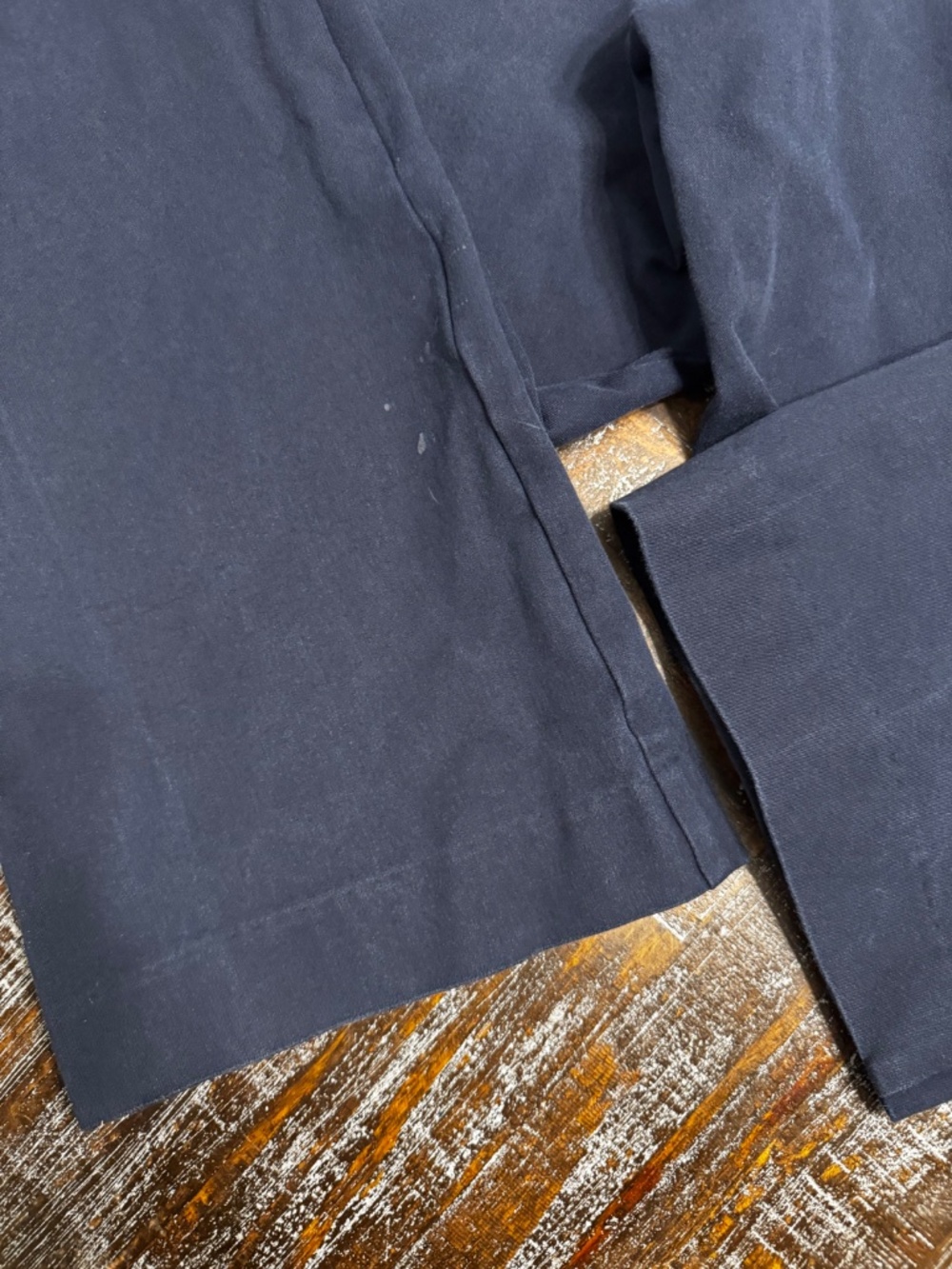 Old Navy High Rise Pixie Flare Pants Navy Blue Size 6 Tall - Picture 8 of 8